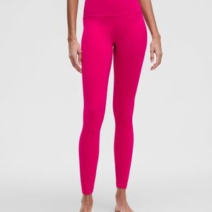 Lululemon Athletica Pink Leggings High-Waisted Stretchy
